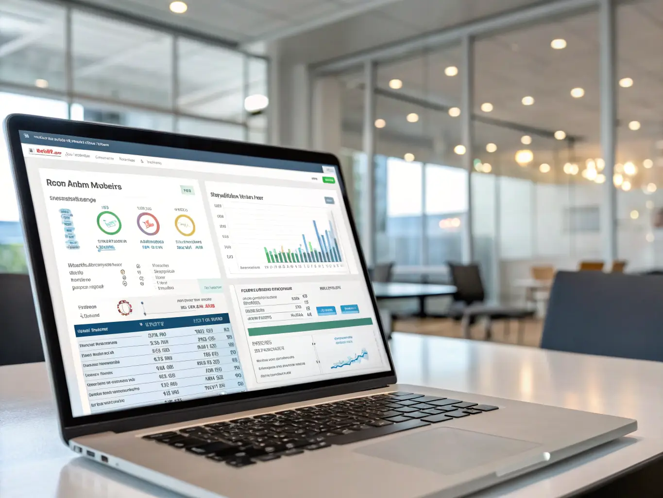 A dashboard view of Soldo's reporting tools, showcasing key financial metrics and insights, such as spending trends, budget adherence, and expense breakdowns.