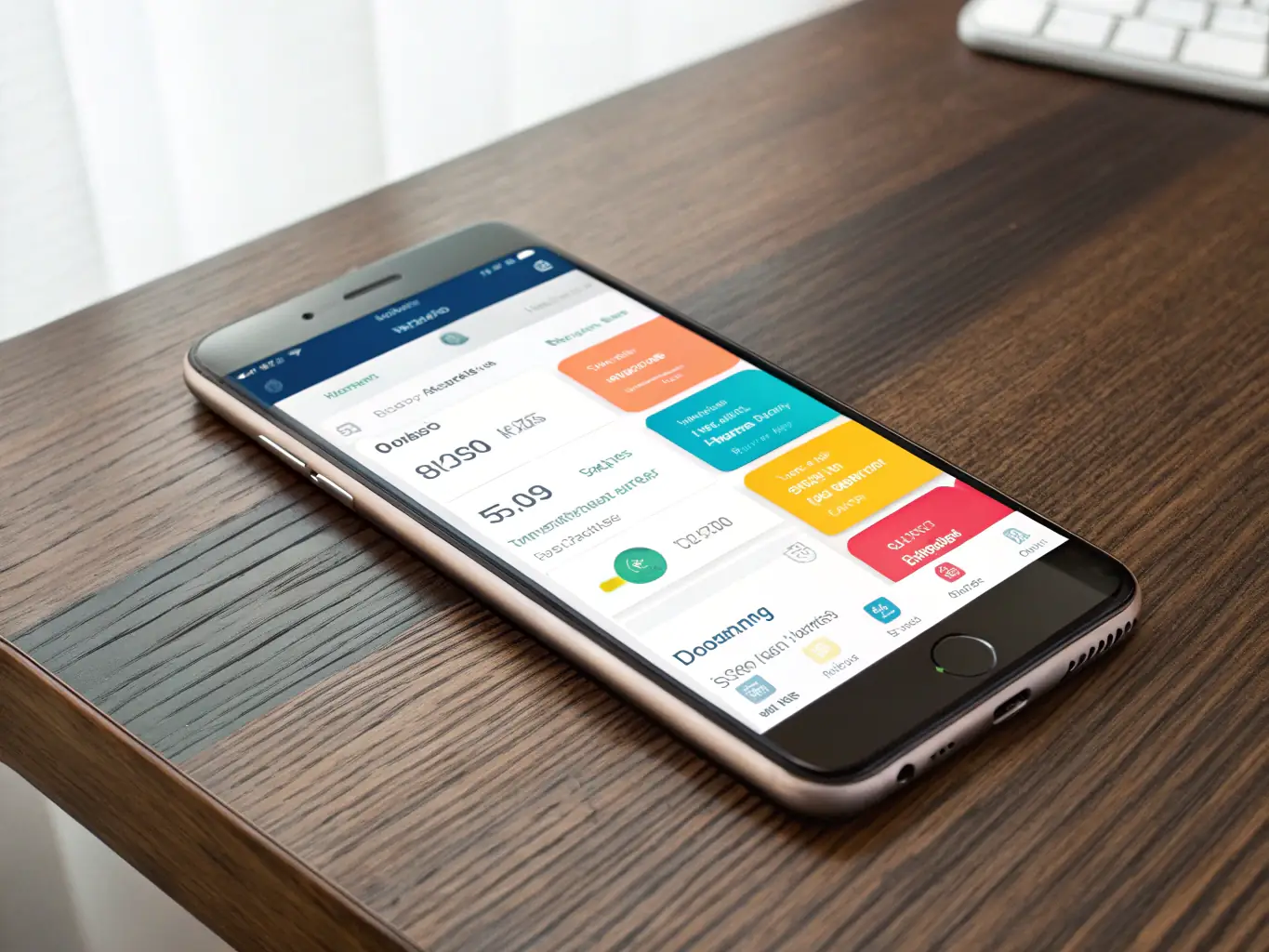 A person using Soldo's mobile app to track expenses on their smartphone, with a focus on the app's user-friendly interface and real-time expense tracking capabilities.